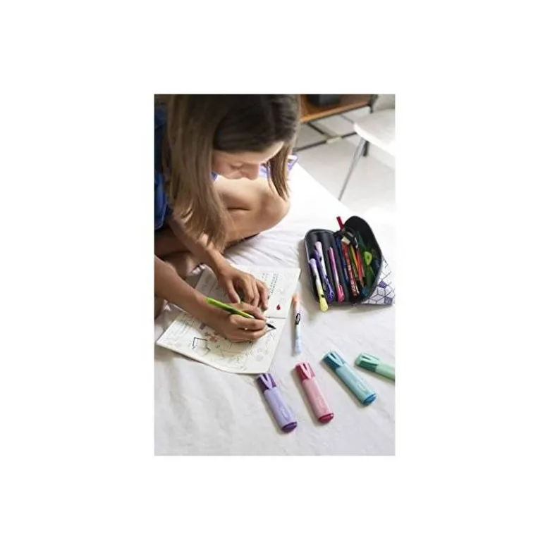 ROTULADOR MAPED FLUORESCENTE PEPS PASTEL CON GLITTER 4 UNIDADES COLORES SURTIDOS