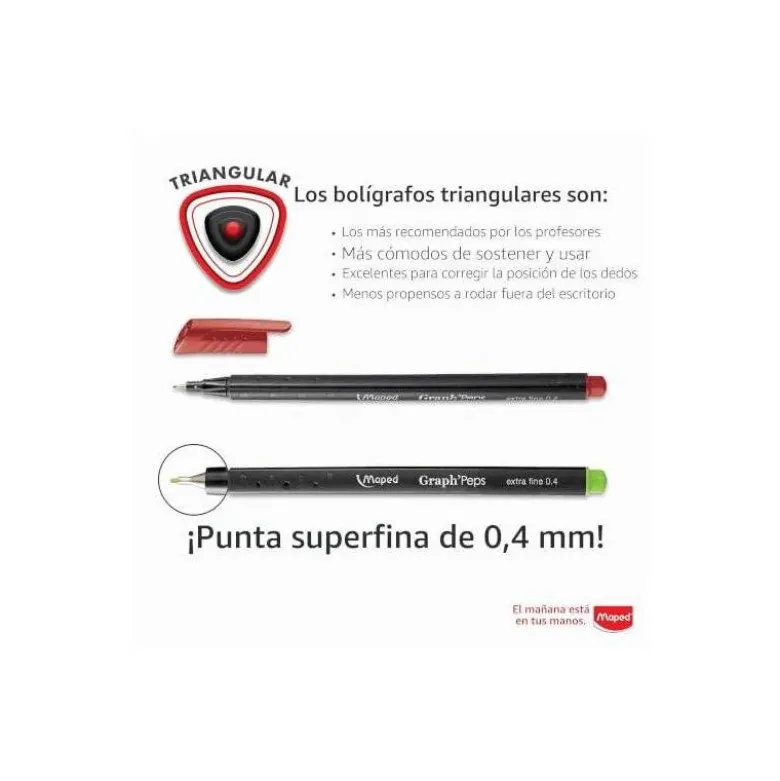 Rotulador Maped Graph´Peps Punta de Metal Fina Estuche de 20 colores