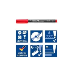 ROTULADOR MARCA STAEDTLER LUMOCOLOR RETROPROYECCION PUNTA DE FIBRA PERMANENTE 317 CAJA DE 14 UNIDADES COLORES SURTIDOS