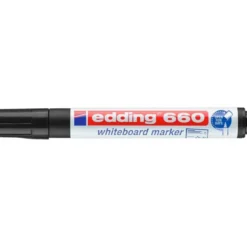 Rotulador para pizarra blanca Edding 660 negro recargable