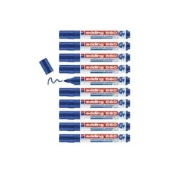 Rotulador para pizarra blanca Edding 660 azul recargable