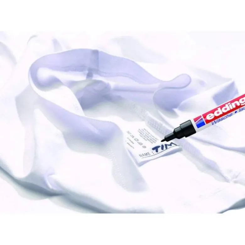 Rotulador para tela textil Edding color negro