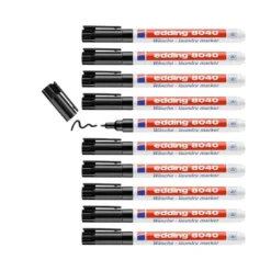 Rotulador para tela textil Edding color negro