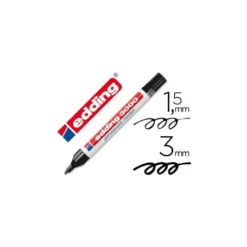 Rotulador Permanente Edding 3000 Color Negro Punta redonda
