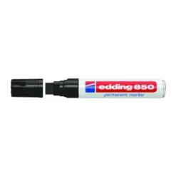 Rotulador Permanente Edding 850 Color Negro Punta Biselada