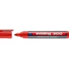 Rotulador Permanente Edding 300 Color Rojo Punta Redonda
