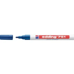 Rotulador Permanente Edding 751 Color Azul Punta Redonda