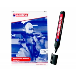 Rotulador Permanente Edding 300 Color Negro Punta Redonda