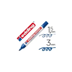 Rotulador Permanente Edding 3000 Color Azul Punta redonda