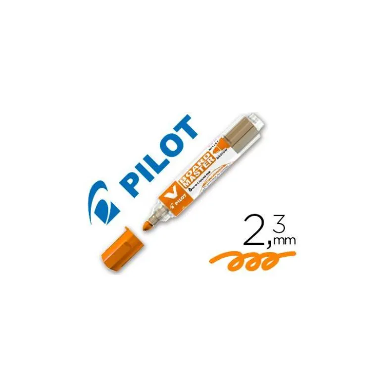 Rotulador Pilot Vboard Master color naranja para pizarra blanca