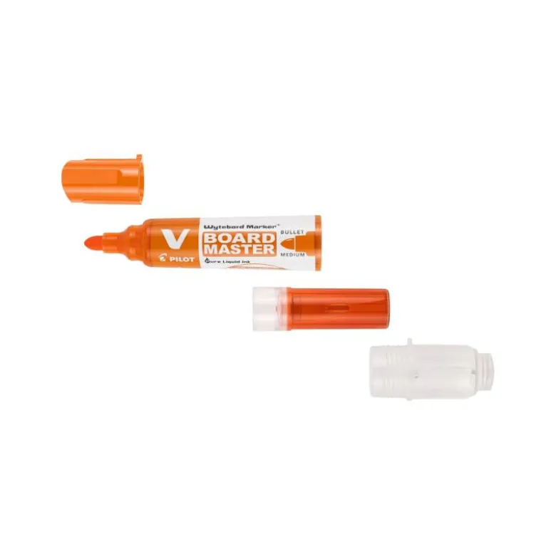 Rotulador Pilot Vboard Master color naranja para pizarra blanca