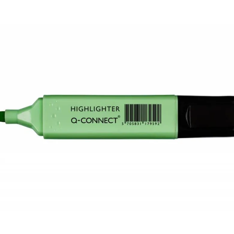 Rotulador Q-Connect Fluorescente Pastel Color Verde