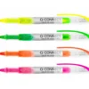 Rotulador Q-Connect Fluorescente Pack 4 colores surtidos tinta liquida