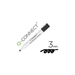 Rotulador Q-Connect para pizarra blanca 3 mm color negro