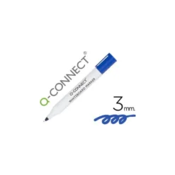 Rotulador Q-Connect para pizarra blanca 3 mm color azul