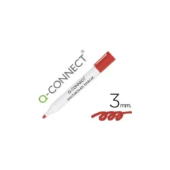 Rotulador Q-Connect para pizarra blanca 3 mm color rojo