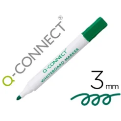 Rotulador Q-Connect para pizarra blanca 3 mm color verde