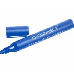 Rotulador Q-Connect punta de fibra permanente 3 mm color azul