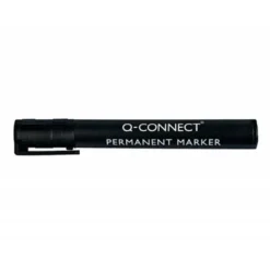 Rotulador Q-Connect punta de fibra permanente 3 mm color negro