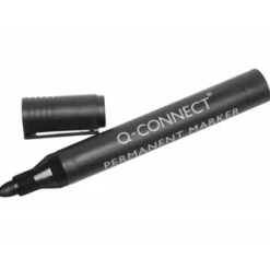 Rotulador Q-Connect punta de fibra permanente 3 mm color negro