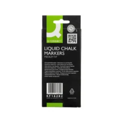 ROTULADOR Q-CONNECT TIZA LIQUIDA PUNTA REDONDA TRAZO 3 MM CAJA DE 4 UNIDADES COLOR BLANCO