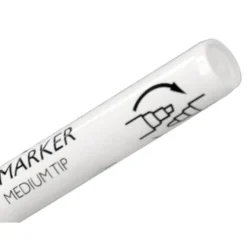 ROTULADOR Q-CONNECT TIZA LIQUIDA PUNTA REDONDA TRAZO 3 MM CAJA DE 4 UNIDADES COLOR BLANCO