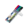 Rotulador Retroproyección Permanente Staedtler Lumocolor 318 de 4 Colores Surtidos Punta Superfina Redonda