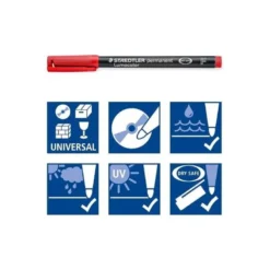 Rotulador Retroproyección Permanente Staedtler Lumocolor 318 de 4 Colores Surtidos Punta Superfina Redonda