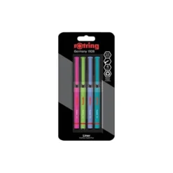 ROTULADOR ROTRING FINELINER PUNTA METALICA 0,4 MM PACK DE 4 COLORES SURTIDOS