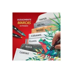 ROTULADOR SHARPIE ACRILICO PUNTA PINCEL BLISTER DE 12 UNIDADES COLORES SURTIDOS