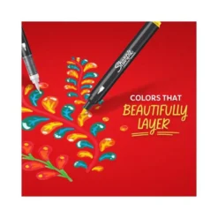 ROTULADOR SHARPIE ACRYLIC PUNTA PINCEL BLISTER DE 5 UNIDADES COLORES SURTIDOS