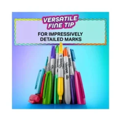 ROTULADOR SHARPIE PERMANENTE FINO GLAM POP BLISTER DE 5 UNIDADES COLORES SURTIDOS