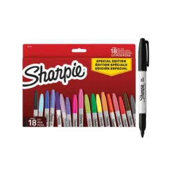 ROTULADOR SHARPIE PERMANENTE FINO PACK VUELTA AL COLE PEZ BLISTER DE 18 UNIDADES COLORES SURTIDOS