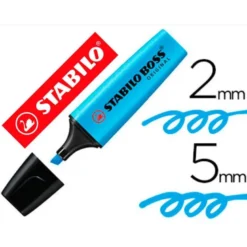 Rotulador Stabilo Boss 70 azul fluorescente