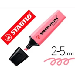 ROTULADOR STABILO BOSS FLUORESCENTE 70 PASTEL ROSA CEREZO EN FLOR