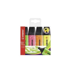 ROTULADOR STABILO BOSS FLUORESCENTE 70 ESTUCHE DE 4 UNIDADES COLORES SURTIDOS