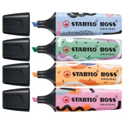 ROTULADOR STABILO BOSS FLUORESCENTE ORIGINAL PASTEL BY JU SCHNEE EXPOSITOR DE 30 UNIDADES COLORES SURTIDOS