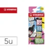 ROTULADOR STABILO BOSS MINI FLUORESCENTE BY SNOOZE ONE ESTUCHE DE 5 UNIDADES COLORES SURTIDOS