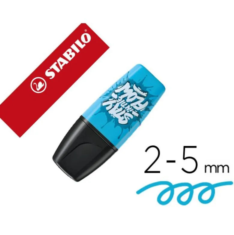 ROTULADOR STABILO BOSS MINI FLUORESCENTE BY SNOOZE ONE AZUL