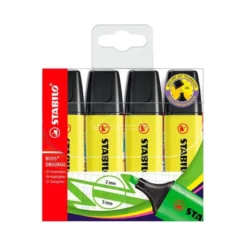 ROTULADOR STABILO BOSS 2/5 MM COLOR AMARILLO FLUORESCENTE