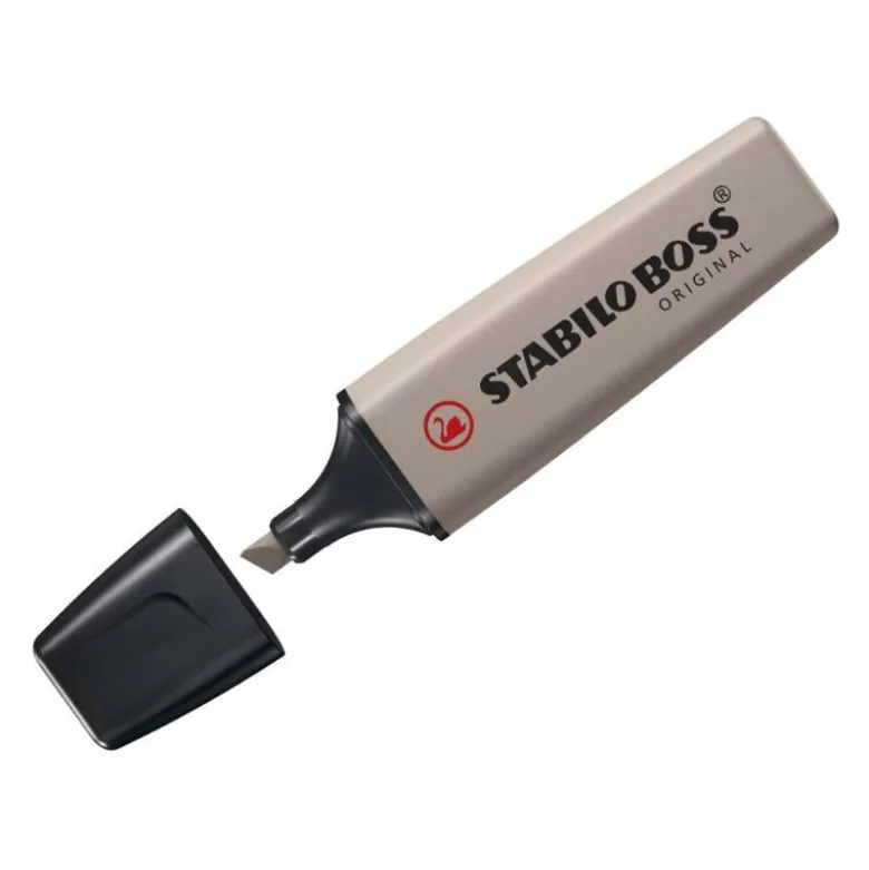 ROTULADOR STABILO BOSS ORIGINAL FLUORESCENTE NATURE COLORS GRIS CALIDO