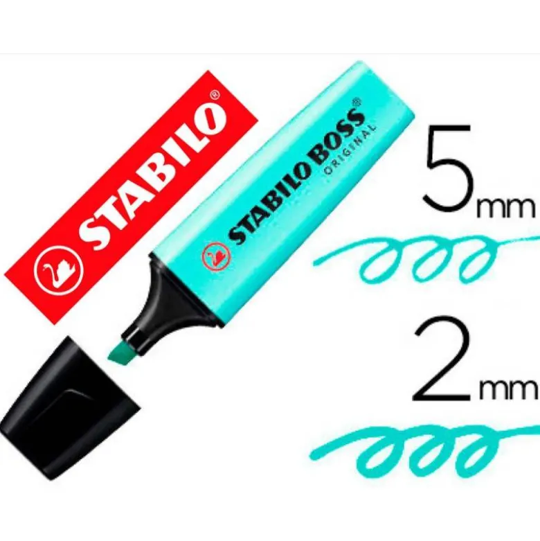 Rotulador Stabilo Boss Pastel Toque de Turquesa
