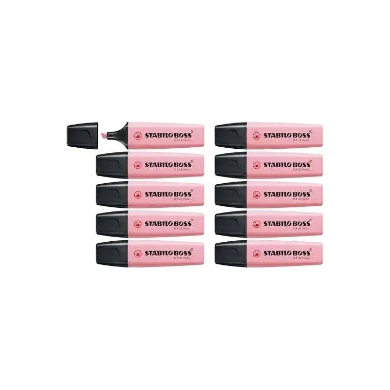Rotulador Stabilo Boss Pastel Rubor Rosa