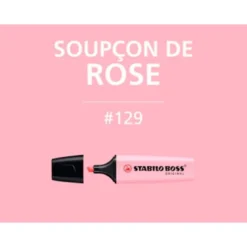 Rotulador Stabilo Boss Pastel Rubor Rosa