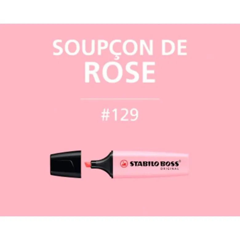 Rotulador Stabilo Boss Pastel Rubor Rosa