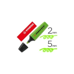 Rotulador Stabilo Boss 70 verde fluorescente