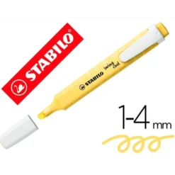 ROTULADOR STABILO FLUORESCENTE SWING COOL PASTEL AMARILLO CREMOSO