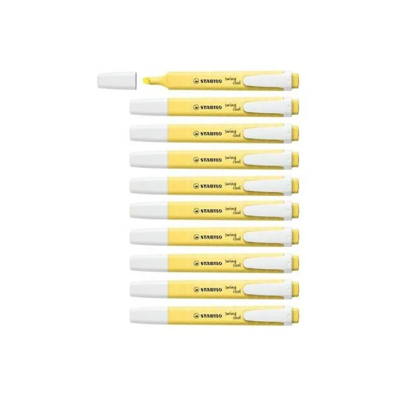 ROTULADOR STABILO FLUORESCENTE SWING COOL PASTEL AMARILLO CREMOSO