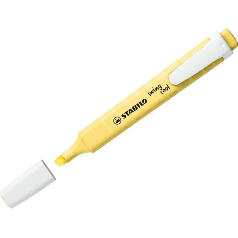 ROTULADOR STABILO FLUORESCENTE SWING COOL PASTEL AMARILLO CREMOSO