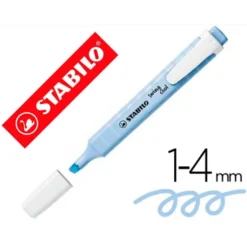 ROTULADOR STABILO FLUORESCENTE SWING COOL PASTEL AZUL NUBLADO